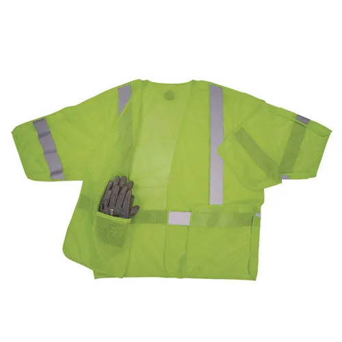 Glowear 8315ba Class 3 Hi-vis Breakaway Safety Vest, Small To Medium, Lime, Ships In 1-3 Business Days