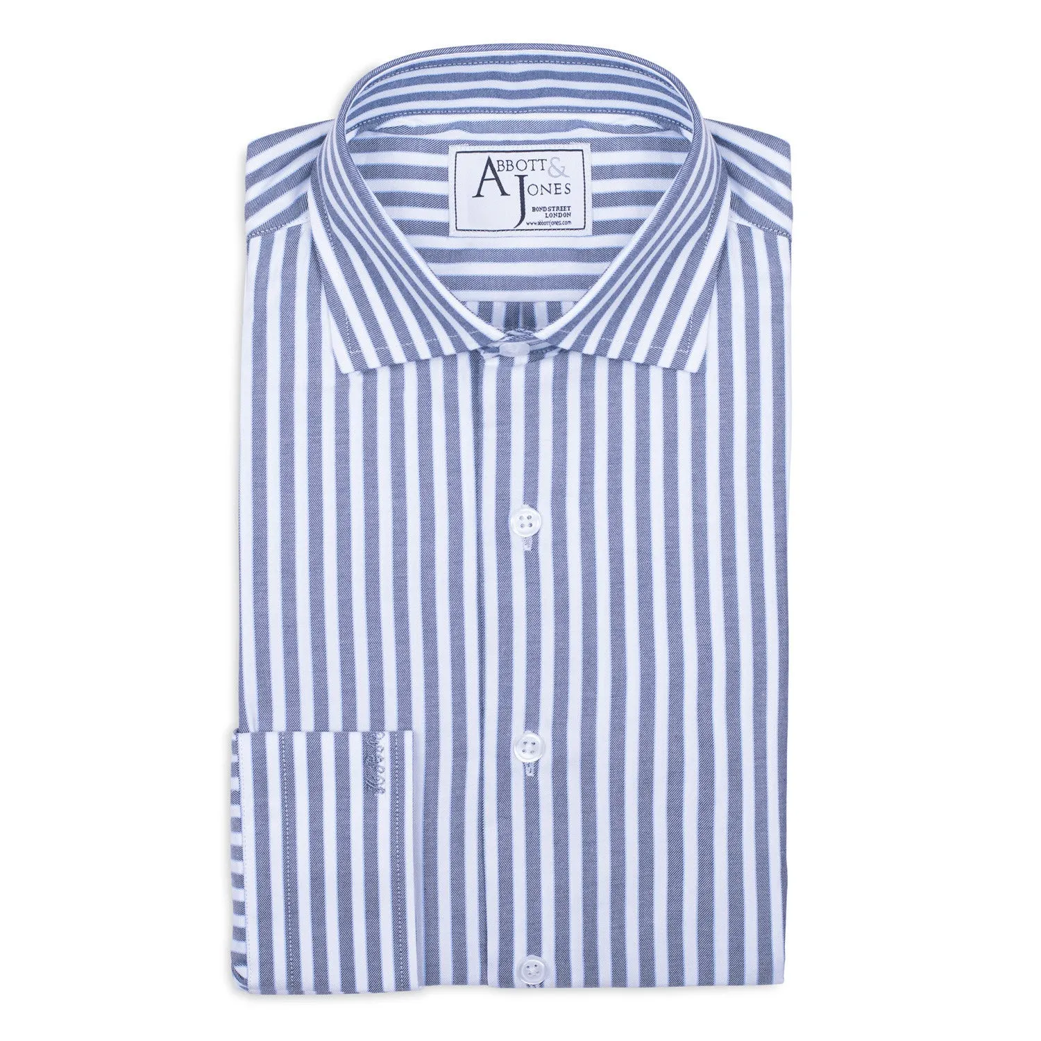 Grey Striped Bespoke Shirt