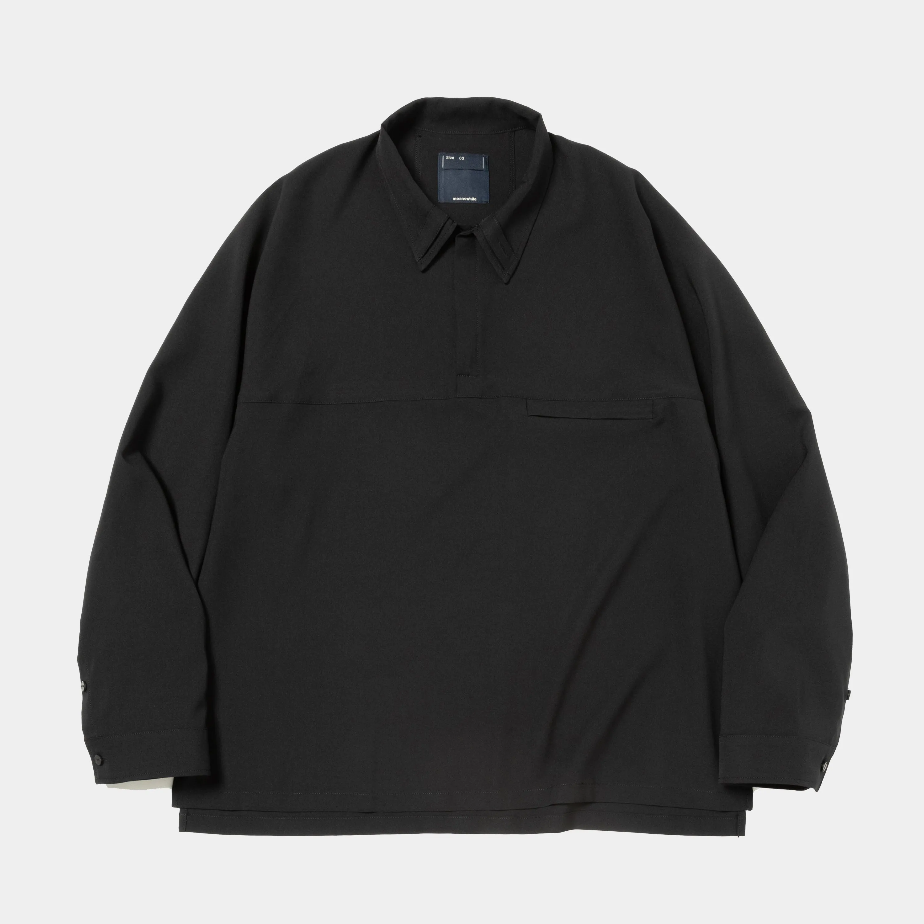 Half-zip Pullover SH(Off Black) / MW-SH25103