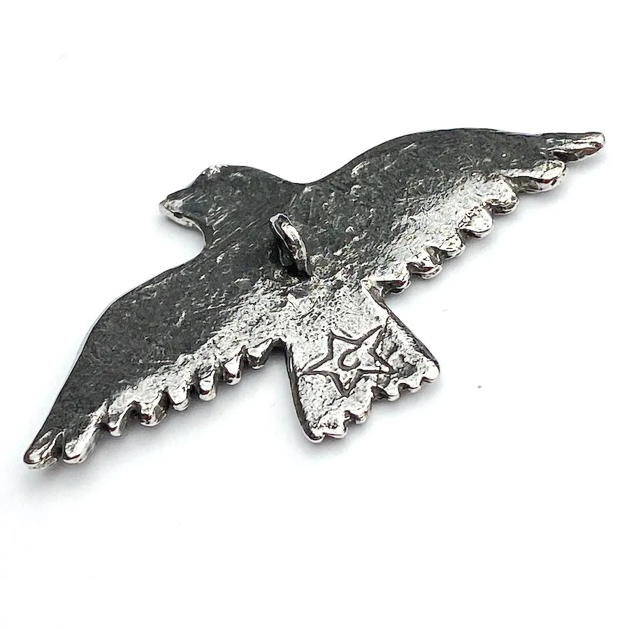 Hawk/Large Bird Soaring, Pewter, 2" from Green Girl Studios   #G344