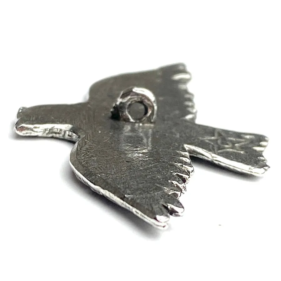 Hawk/Large Bird Soaring, Pewter, 2" from Green Girl Studios   #G344