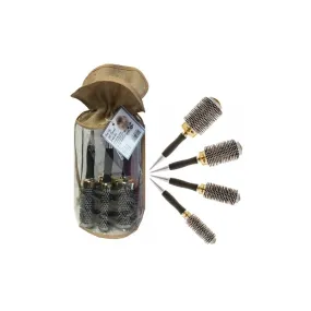 Head Jog Gold Thermal Brush Set