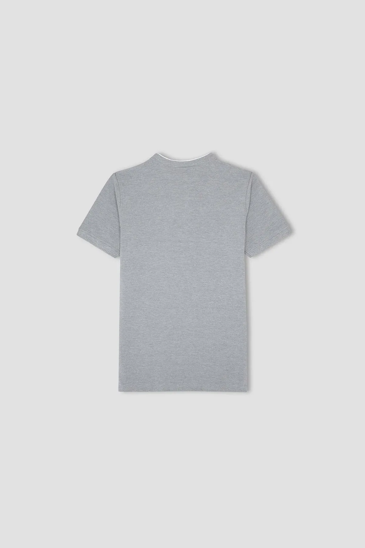 Henly Polo T-Shirt For Men - Light Grey