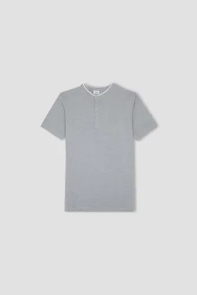 Henly Polo T-Shirt For Men - Light Grey