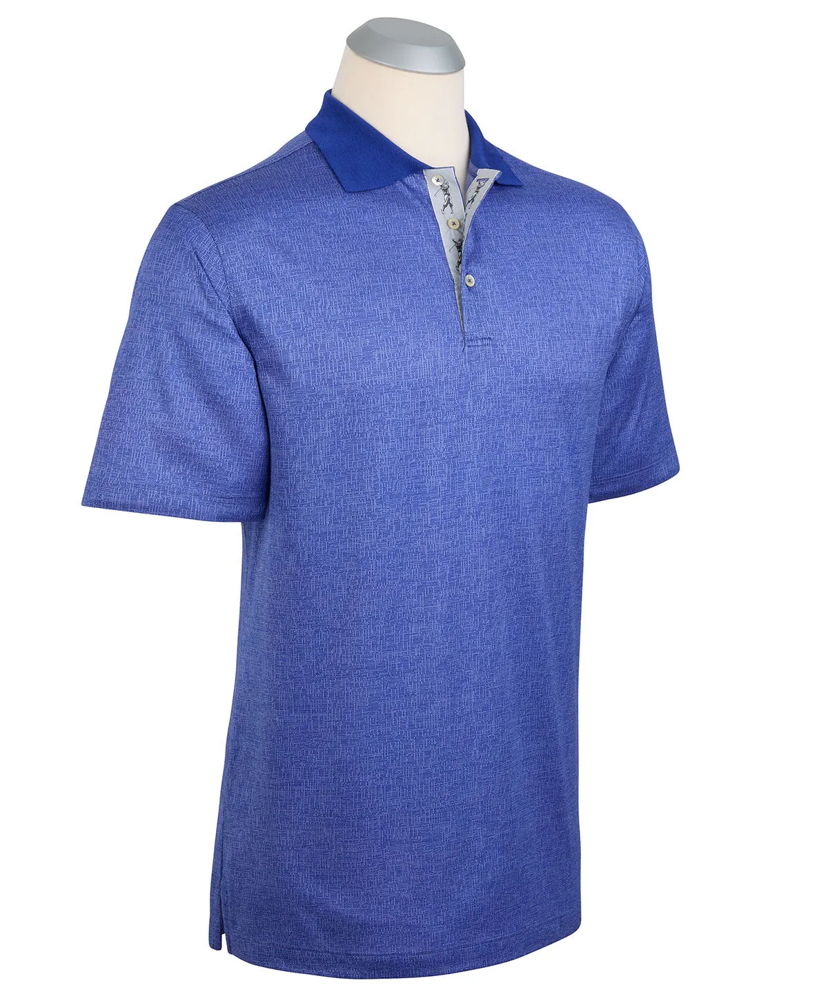 Heritage Italian Cotton Jacquard Polo Shirt