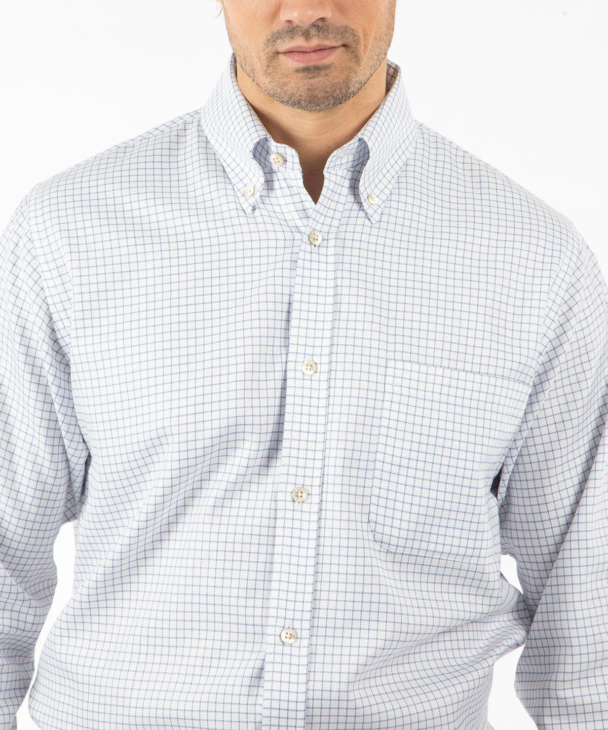 Heritage Italian Luxe Cotton Twill Sport Shirt - White