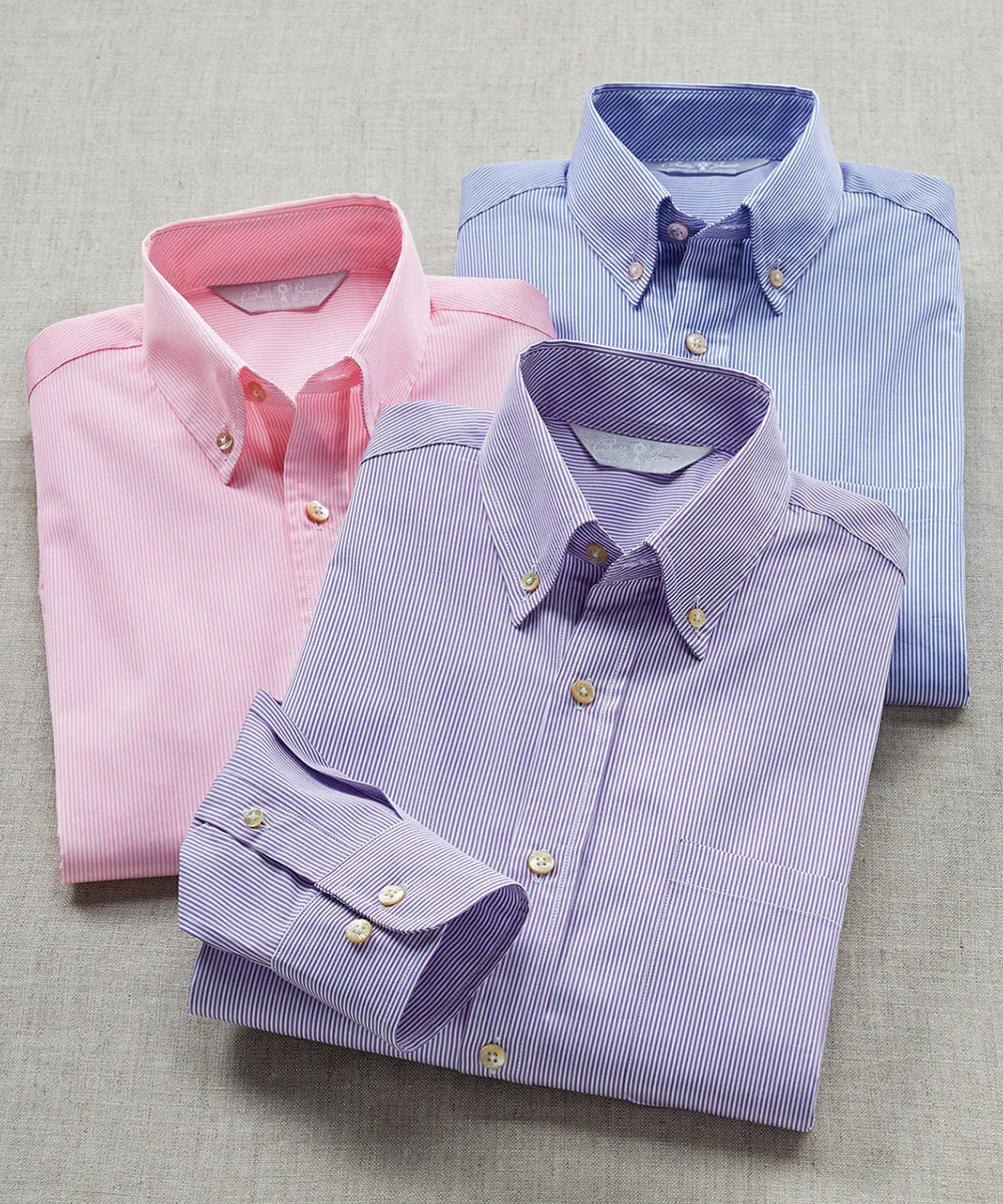 Heritage Italian-Made 100% Broadcloth Cotton Sport Shirt