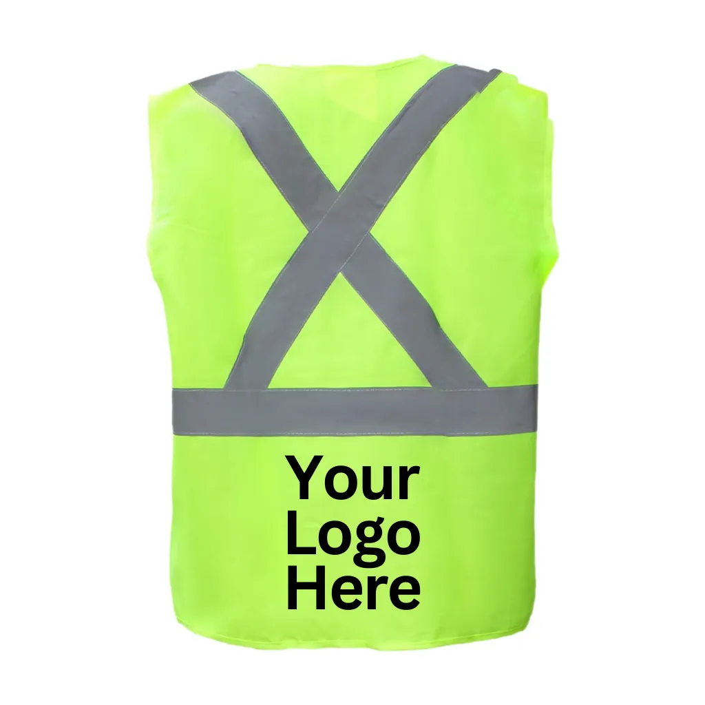 Hi-Viz Green Class 2 Reflective Vests (Velcro Closure)