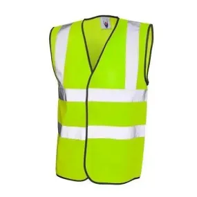 Hi Viz Safety Yellow Waistcoat