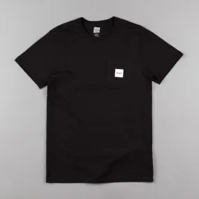 HUF Box Logo Pocket T Shirt Black