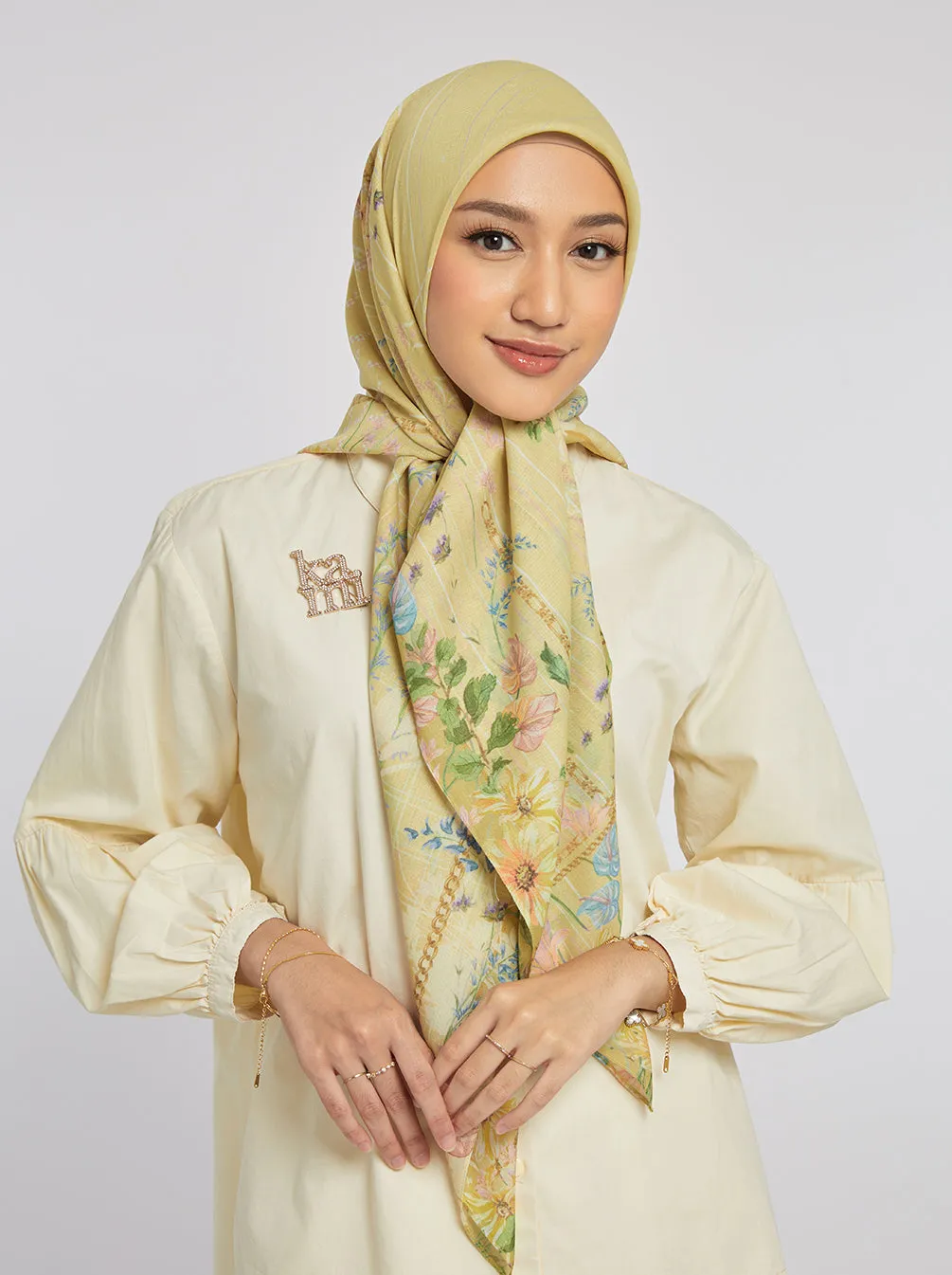 IMMAR SIGNATURE SCARF GOLDEN