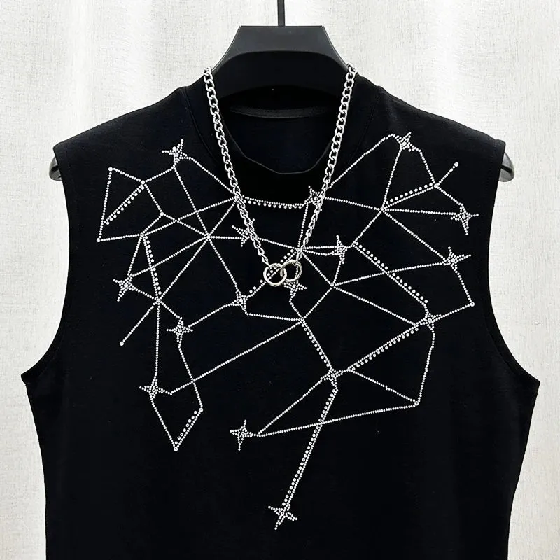 Interstellar Grid Sleeveless Vest