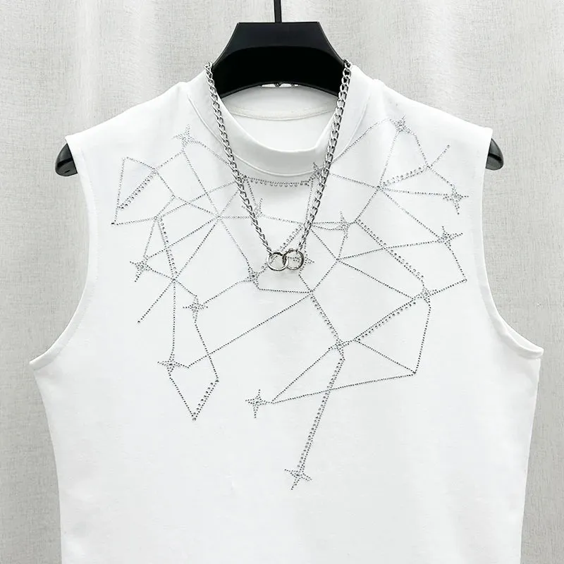 Interstellar Grid Sleeveless Vest