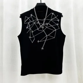 Interstellar Grid Sleeveless Vest