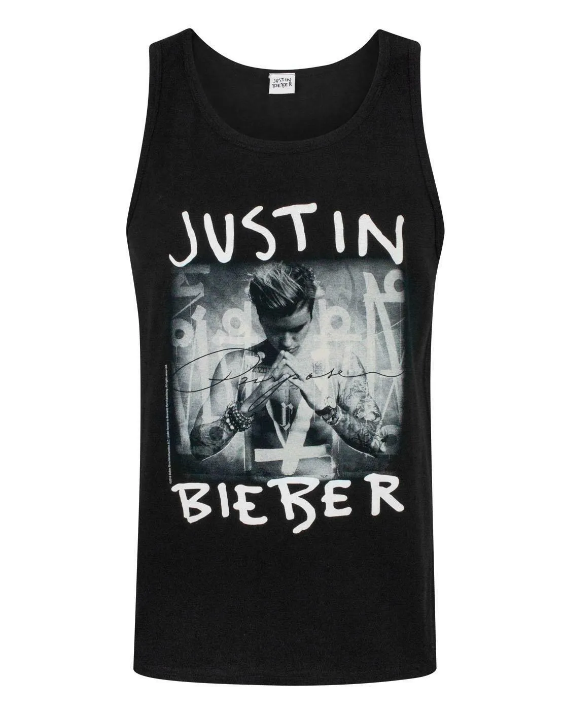 Justin Bieber Justin Bieber Mens Black Vest