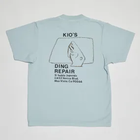 Kio’s Ding Repair 5th Generation T-Shirt (Dusty Blue)