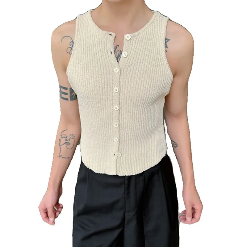 Knitted Slim Fit Vest