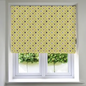 Laila Cotton Ochre Yellow Roman Blind