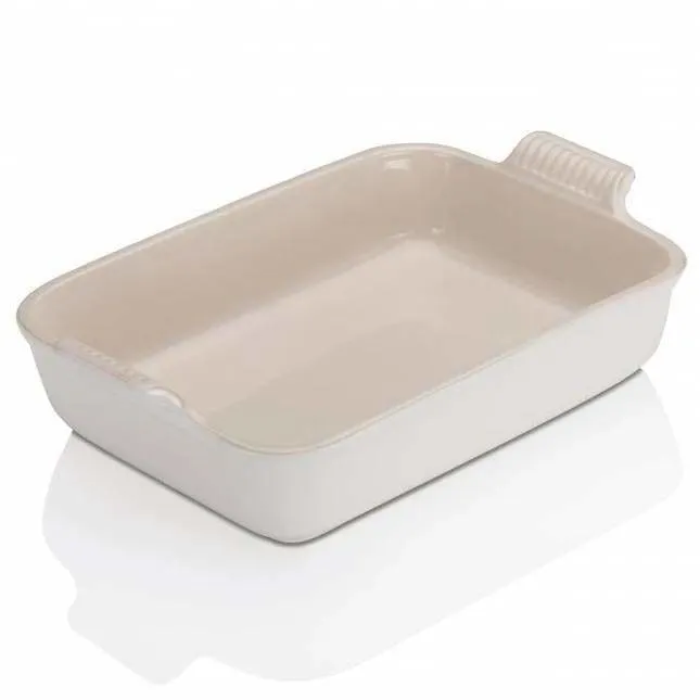 Le Creuset Stoneware Heritage Rectangular Dish Cotton (DISC)