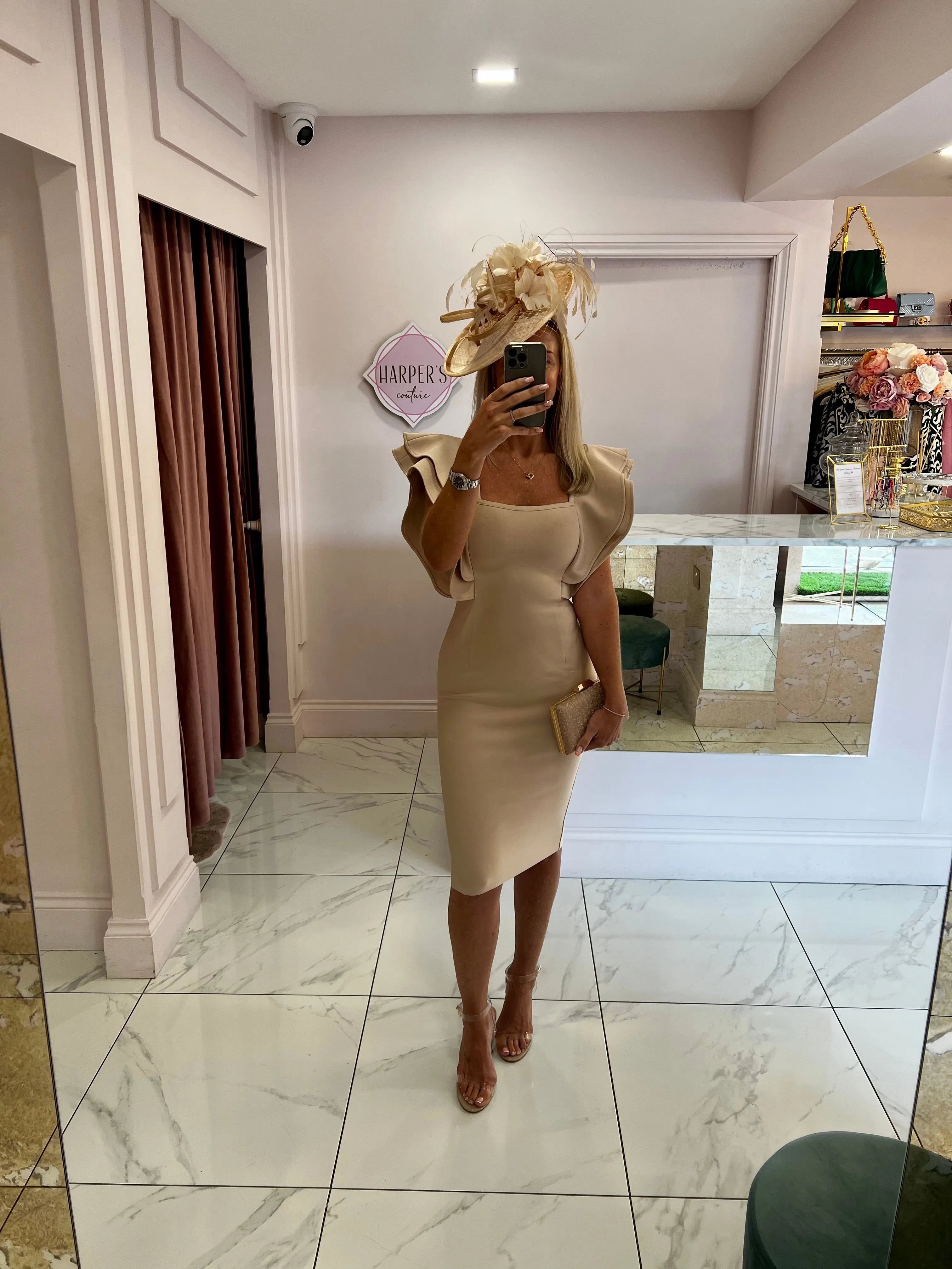 Lexi Nude Bandage Dress