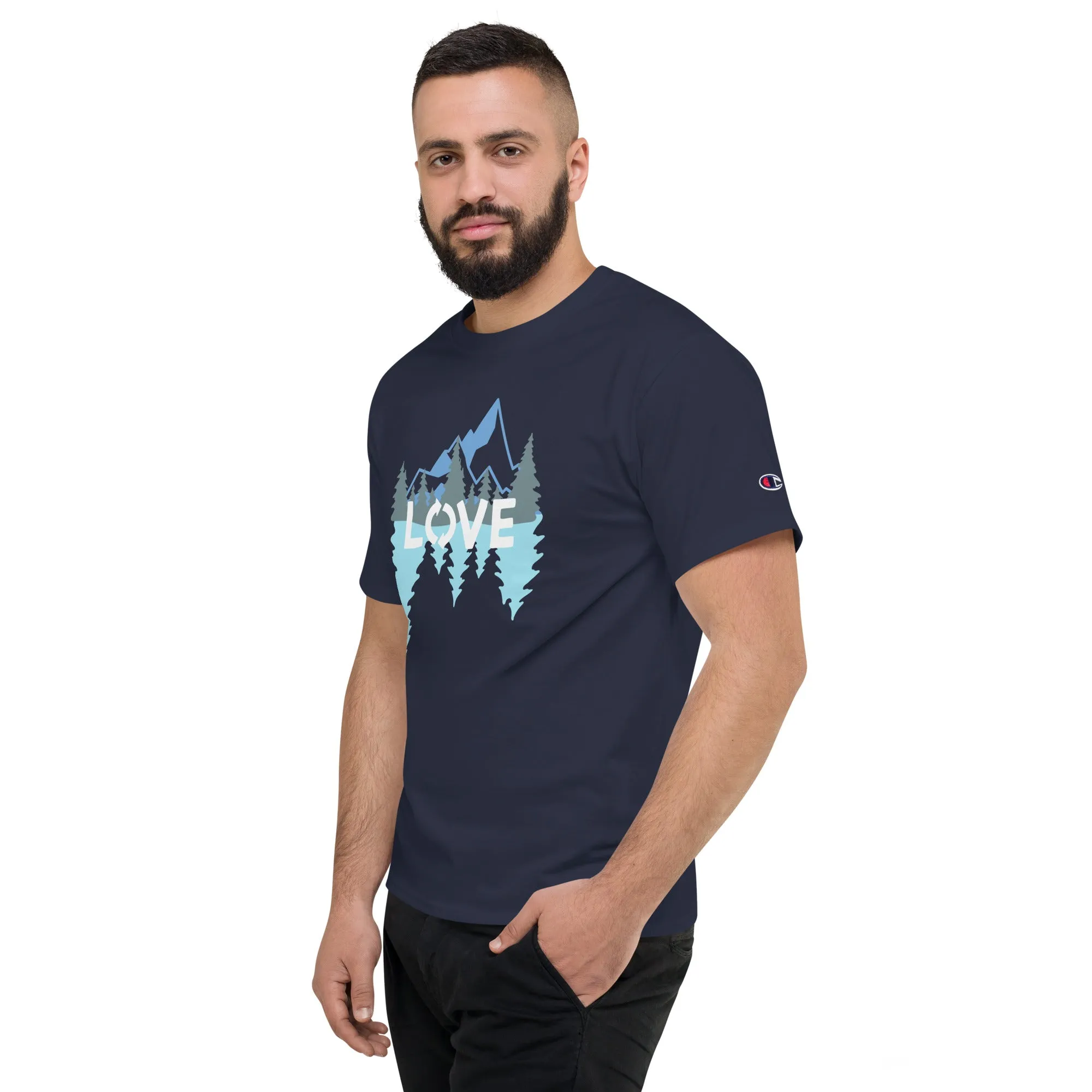 LOVE Nature Mountains Men's Champion T-Shirt