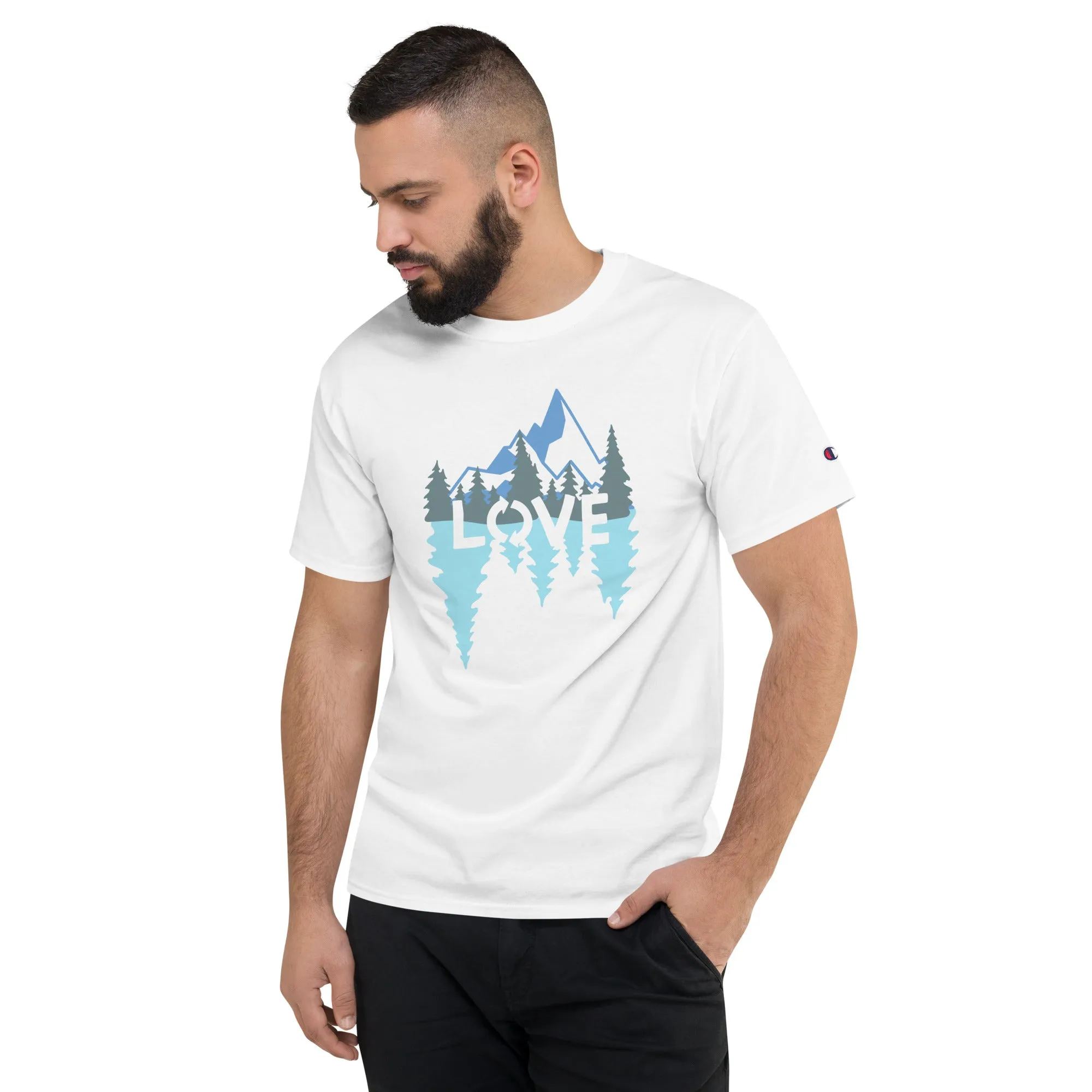 LOVE Nature Mountains Men's Champion T-Shirt