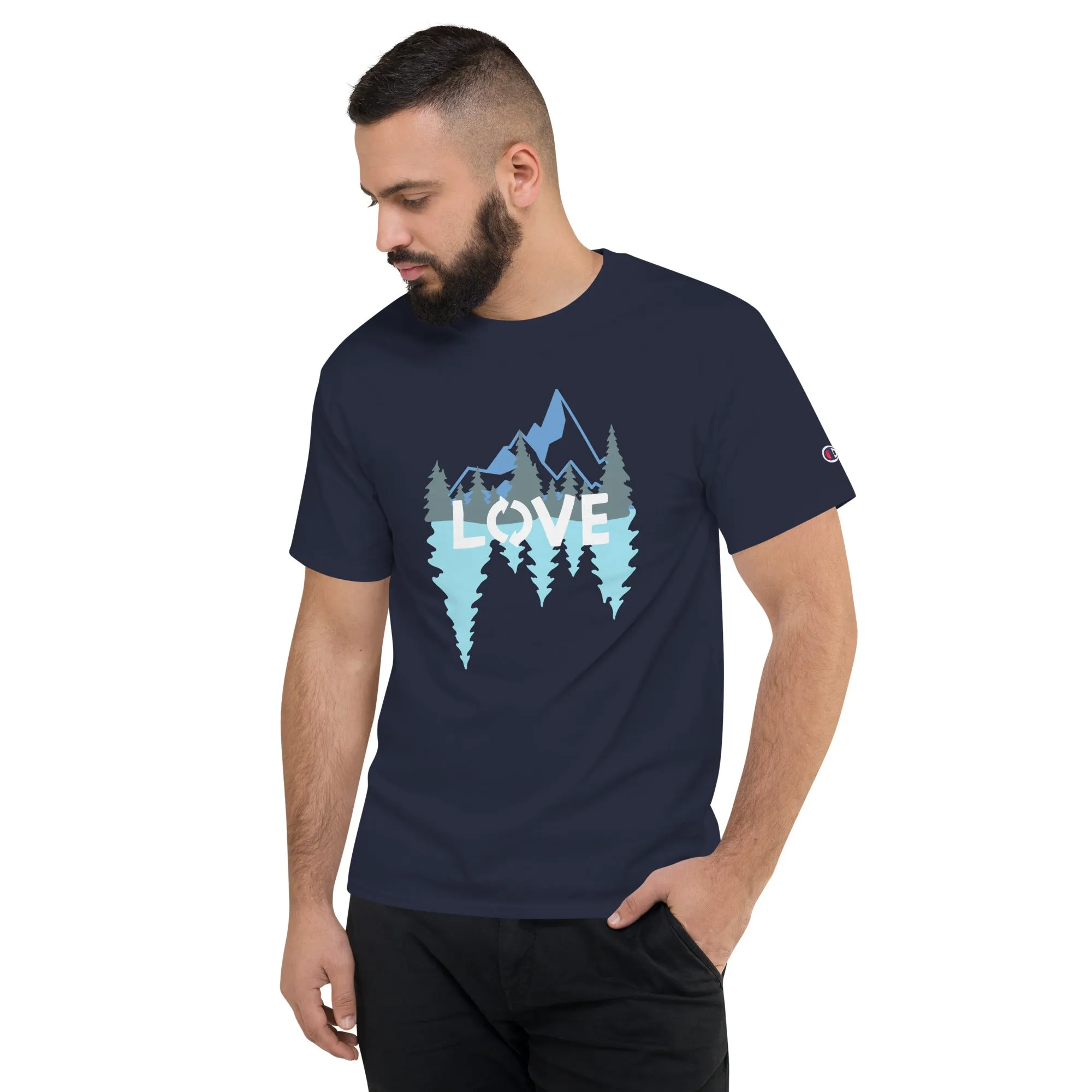 LOVE Nature Mountains Men's Champion T-Shirt