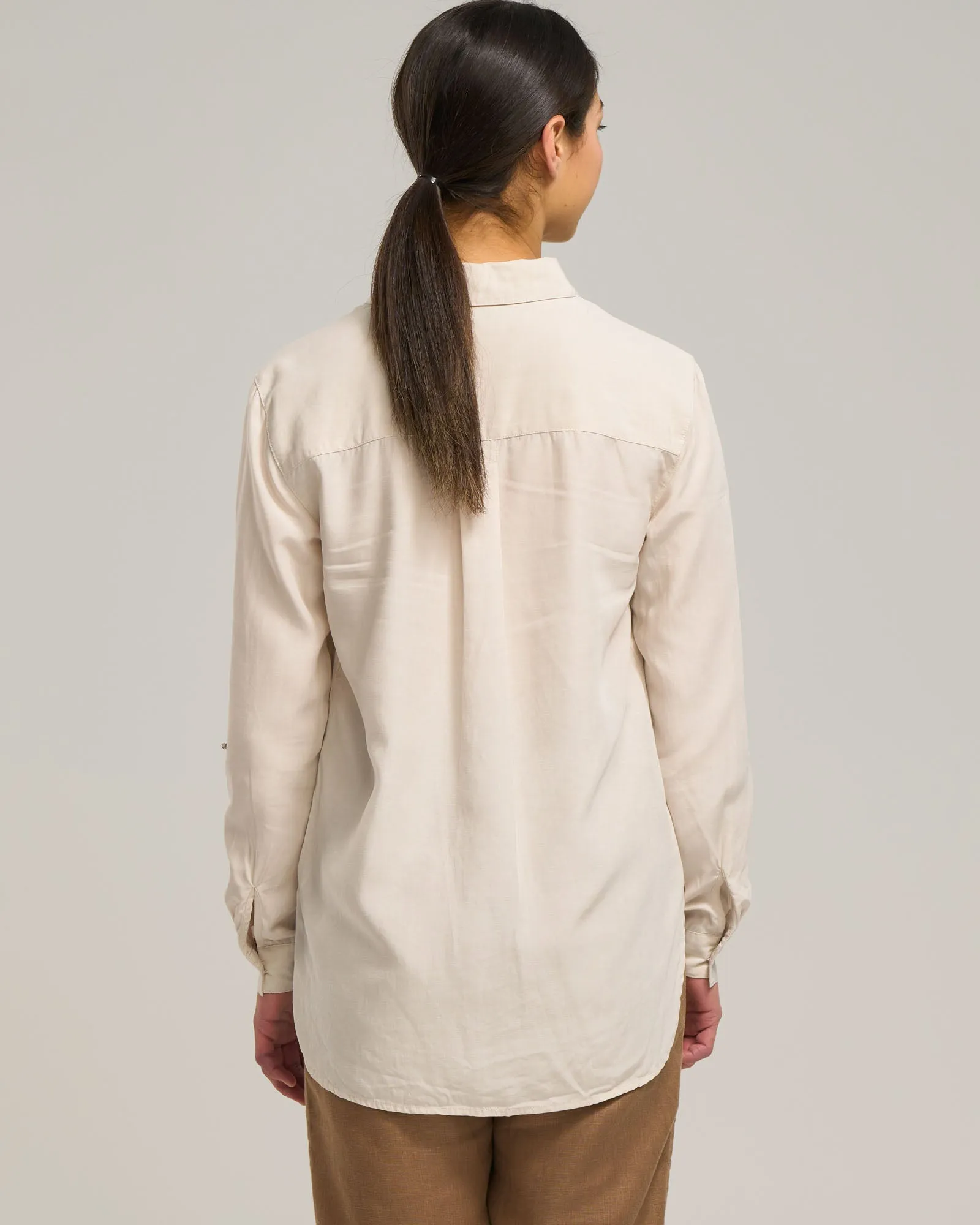 LYOCELL LINEN POCKET SHIRT