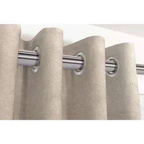 Matt Beige Mink Velvet Curtains