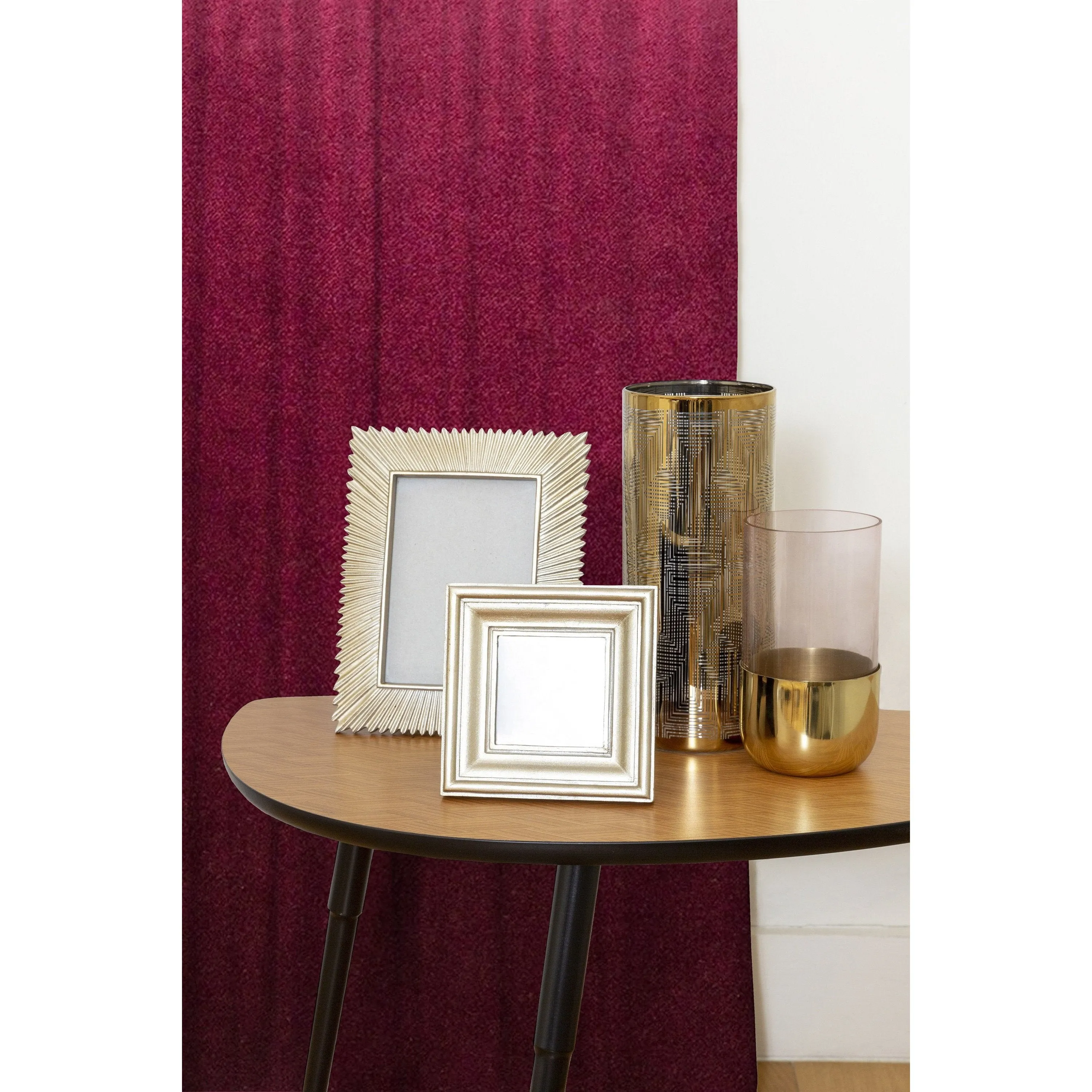 Matt Wine Red Velvet Curtains