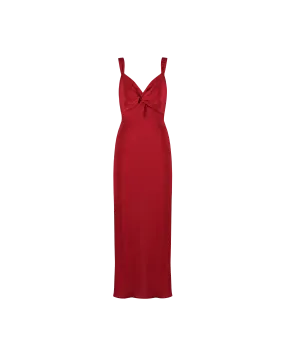 MAUDE SILK SLIP STRAWBERRY