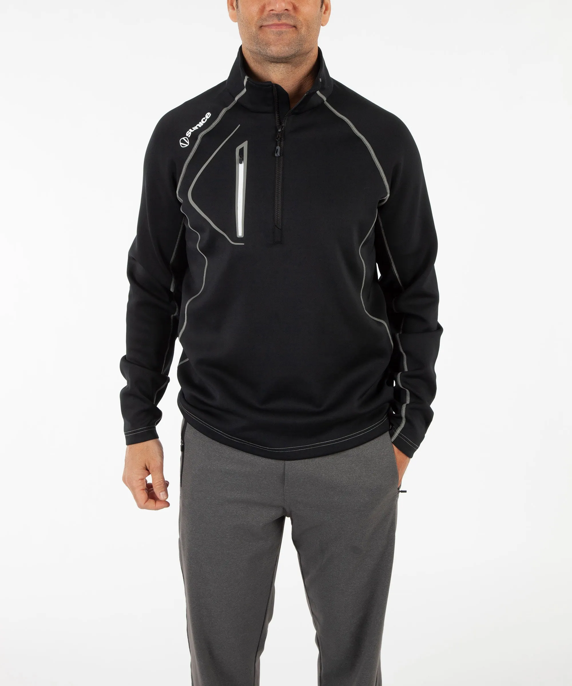 Men's Allendale SuperliteFX Stretch Thermal Half-Zip Pullover