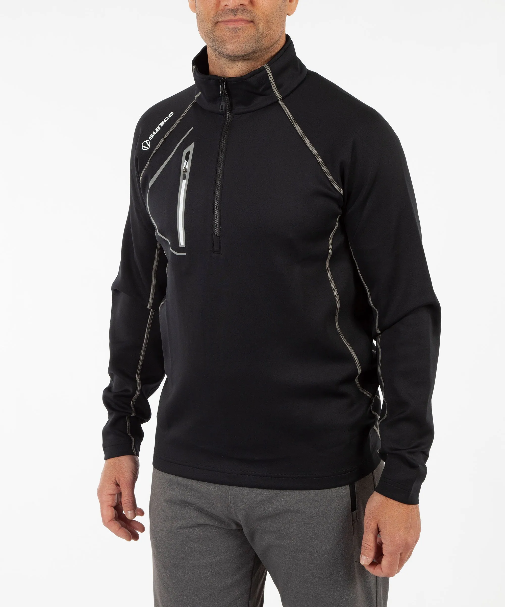 Men's Allendale SuperliteFX Stretch Thermal Half-Zip Pullover