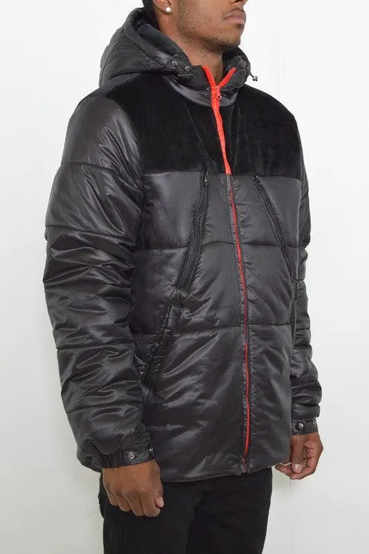 Mens Padded Buffle Puffer Jacket