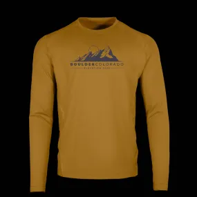 Mens Pursuit Boulder Long-Sleeve Tech Tee