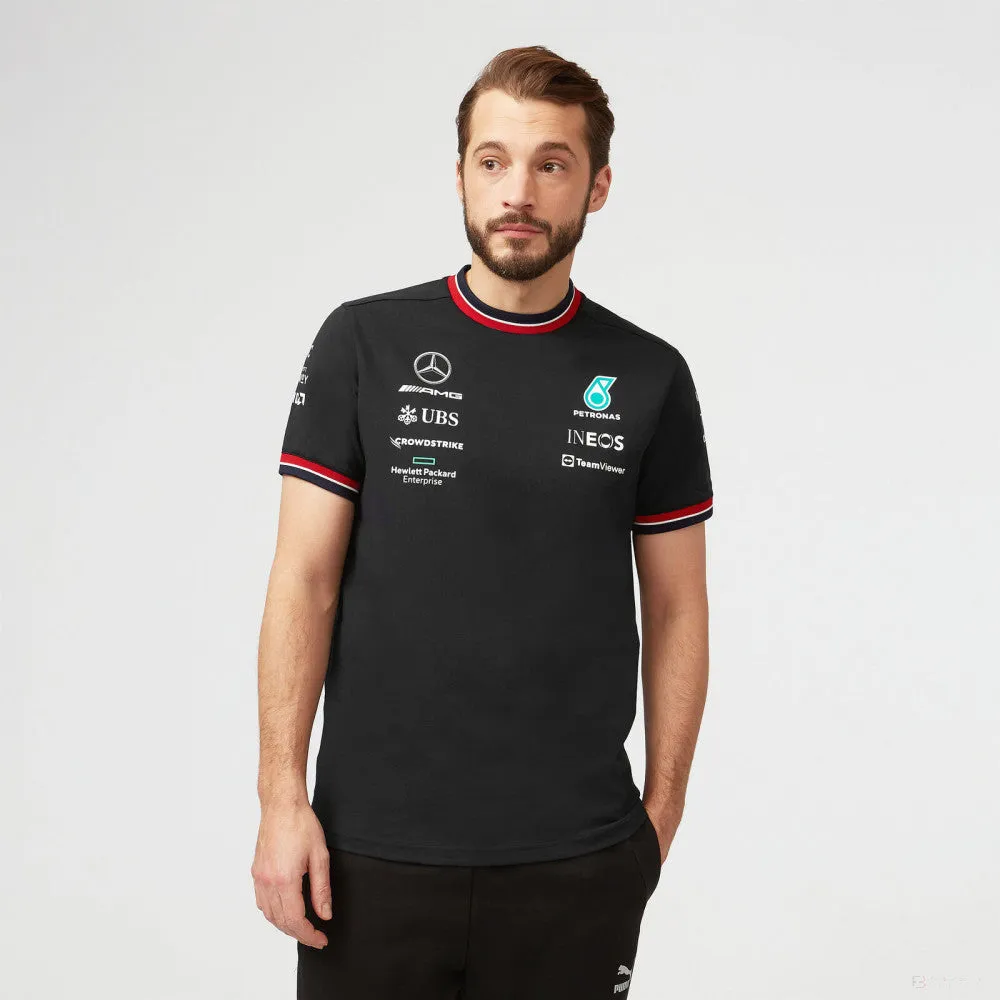 Mercedes T-Shirt, Team, Black, 2022