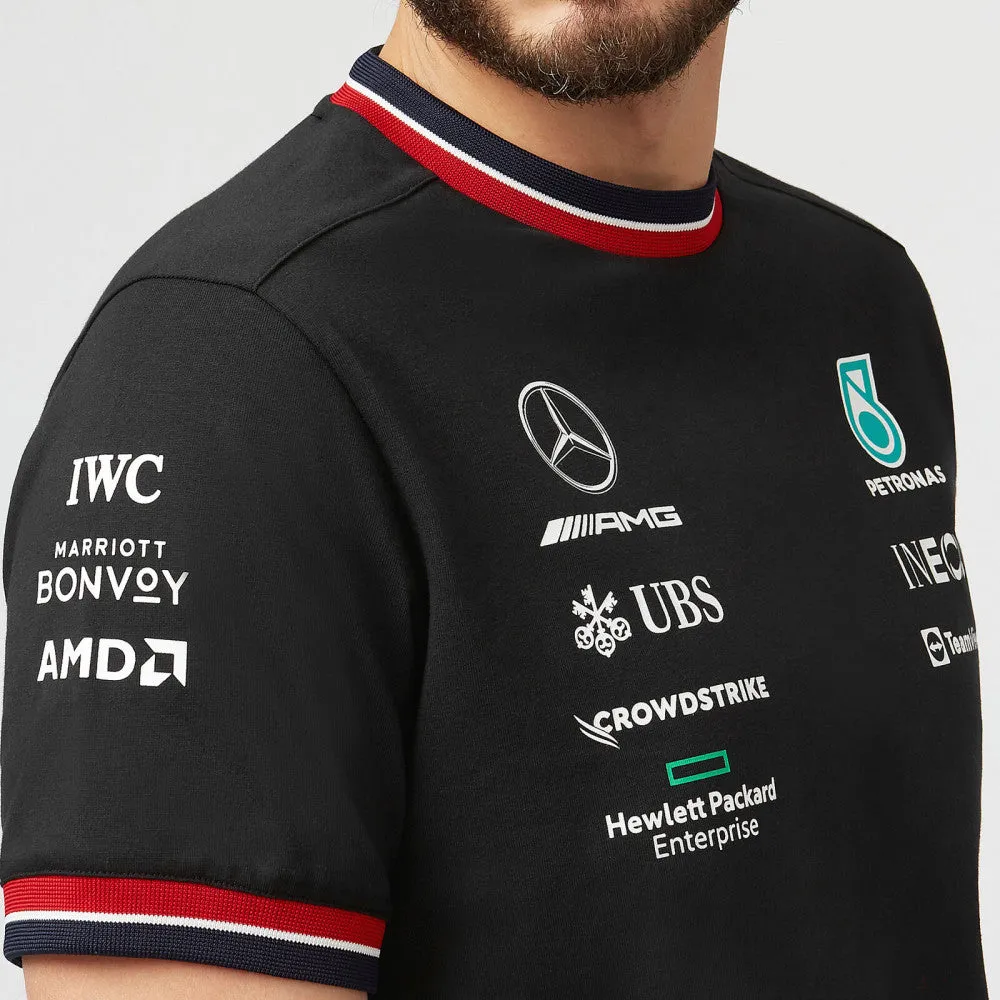 Mercedes T-Shirt, Team, Black, 2022