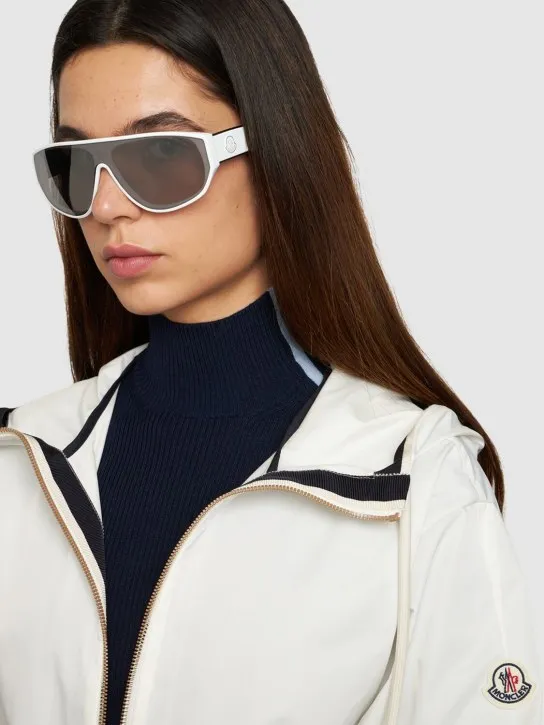 Moncler   Tronn Shield acetate mask sunglasses 