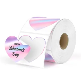 MUNBYN 2" Gradient Heart Shaped Thermal Labels