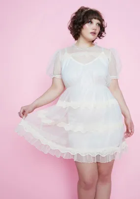 My Dream Meadow Sheer Babydoll Dress