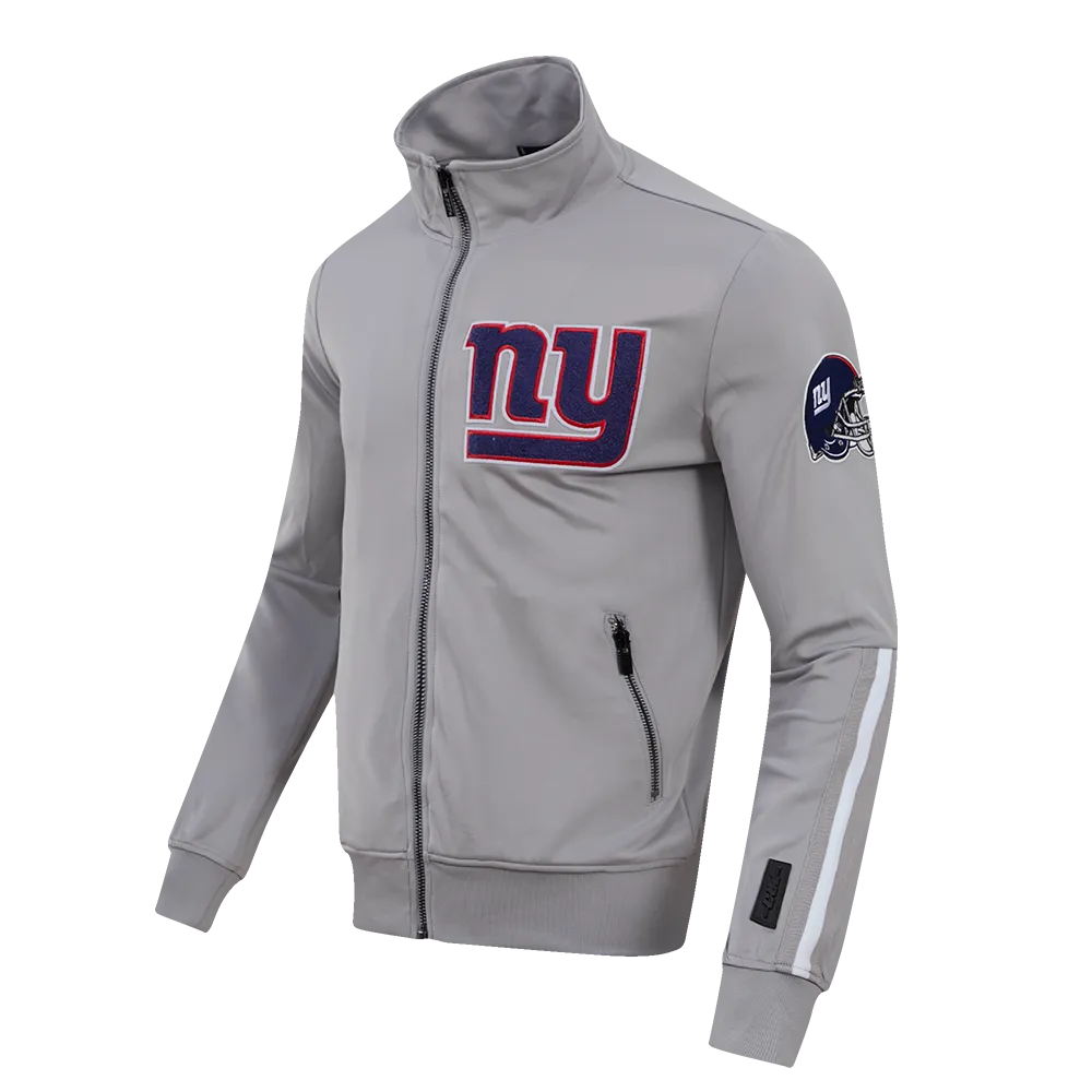 NFL NEW YORK GIANTS CLASSIC MEN'S DK TRACK JACKET (GRAY)