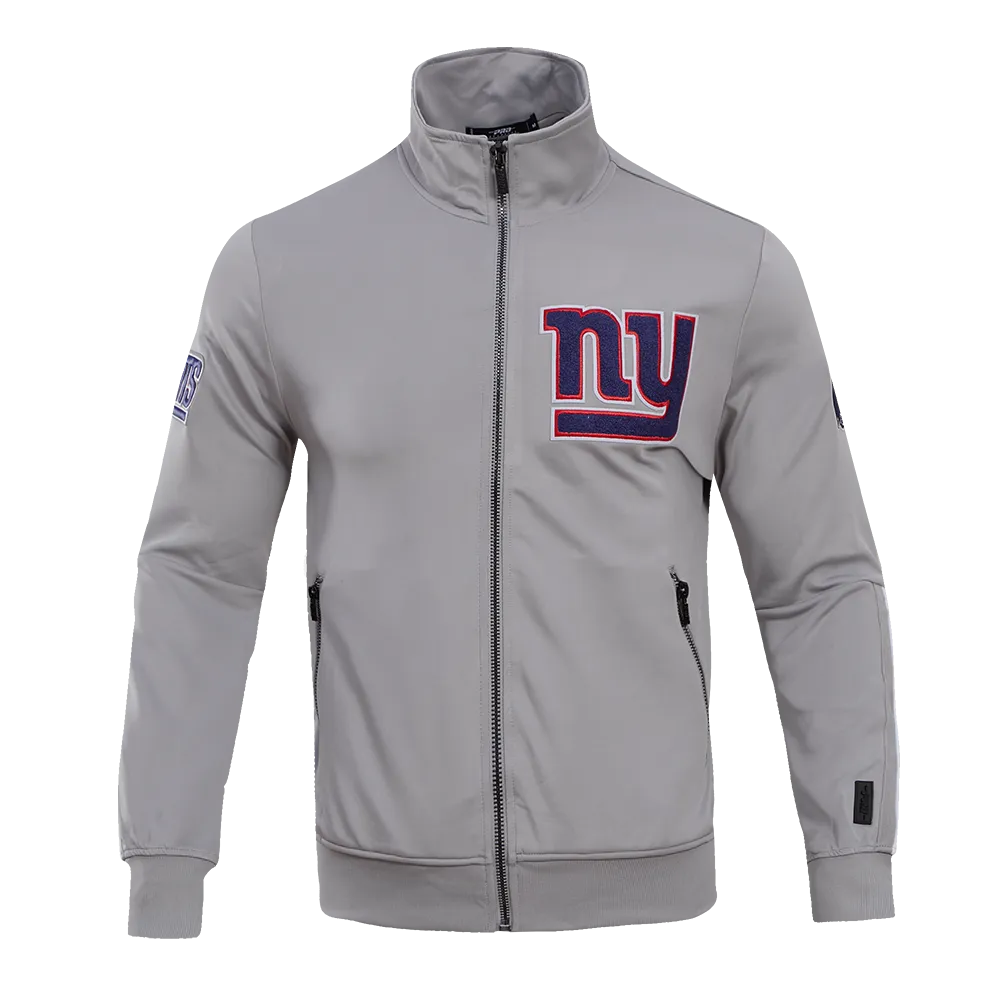 NFL NEW YORK GIANTS CLASSIC MEN'S DK TRACK JACKET (GRAY)