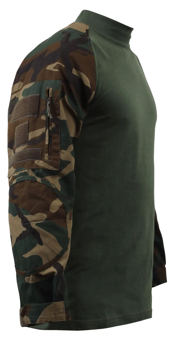 NYCO FR Fire Retardant Combat Shirt- Woodland Camo