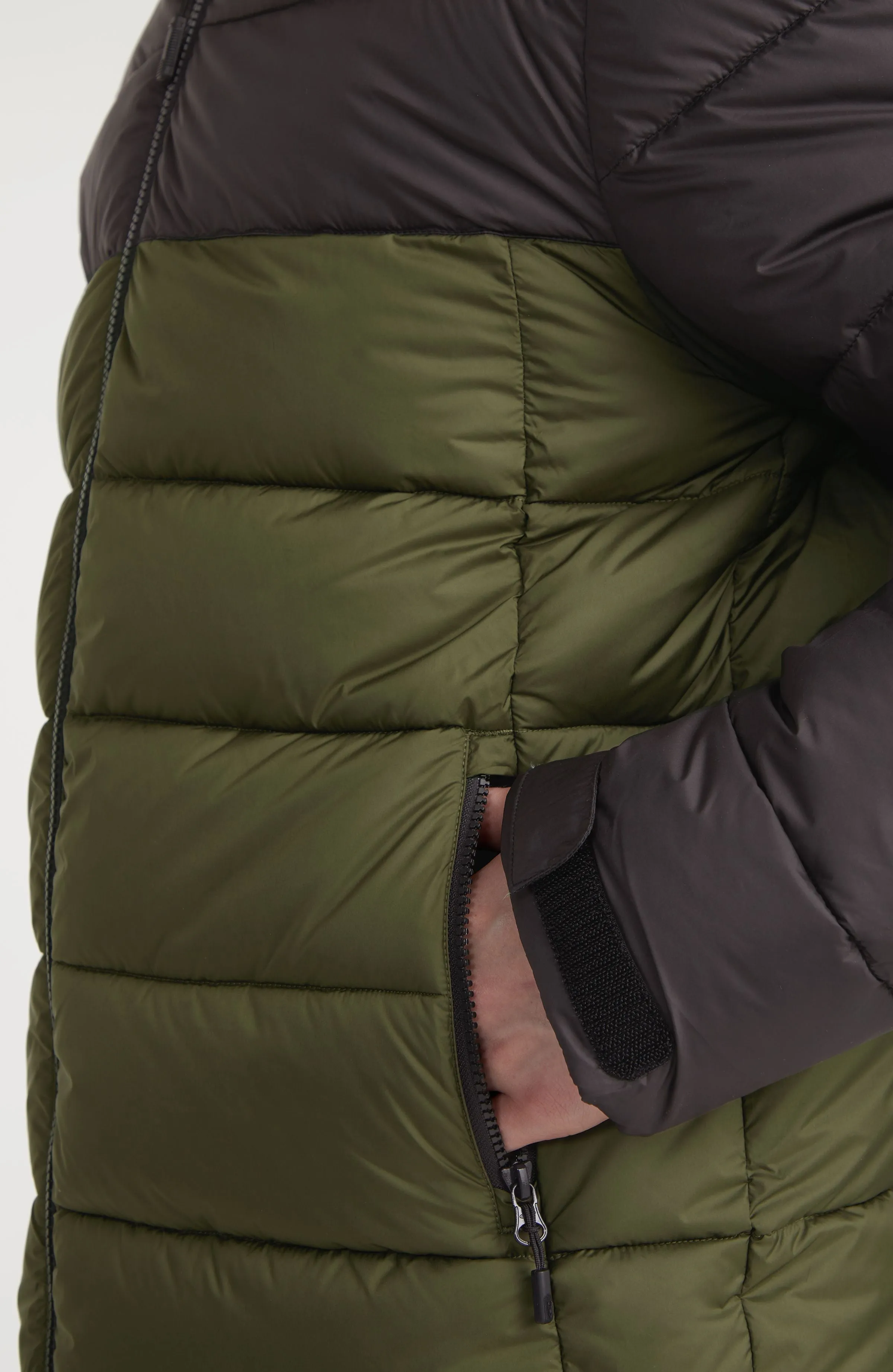 O'Riginals Puffer Jacket | Forest Night Colour Block