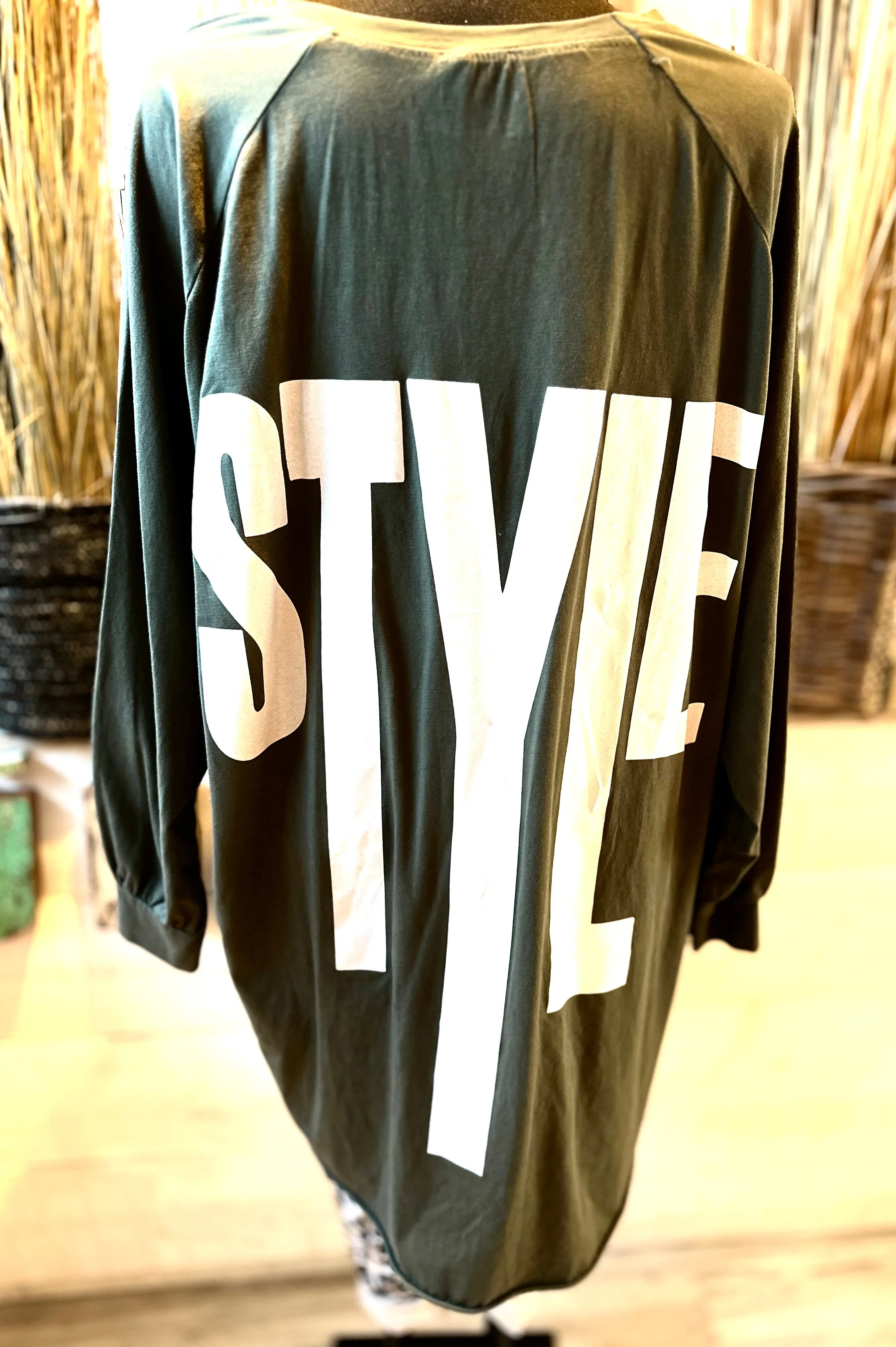 Oversizes T-Shirt Style Druck