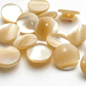 Pale Sun Iridescent Pearl Self-Shank Shell Buttons 7/16" / 12mm   #LP-60