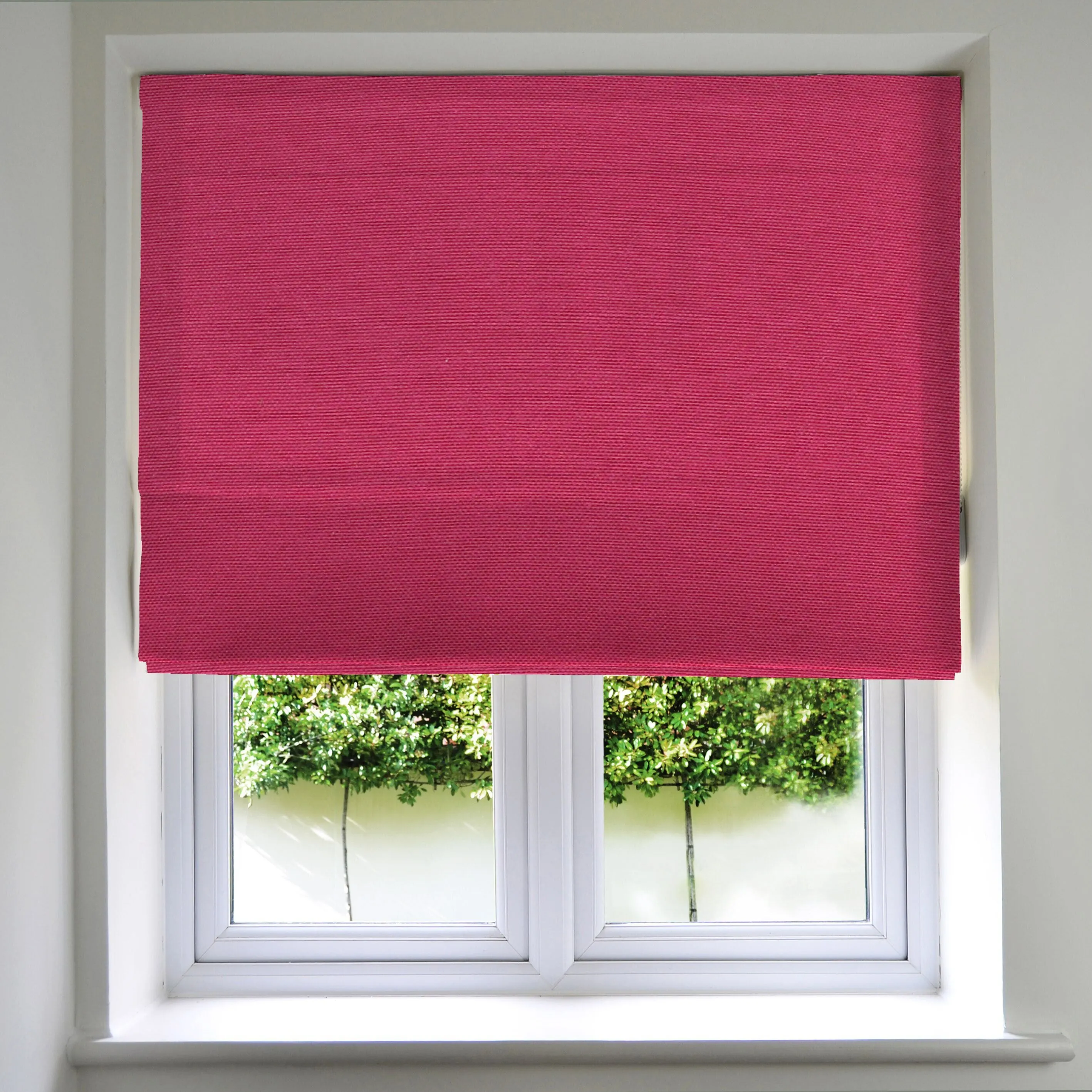 Panama Fuchsia Pink Roman Blind