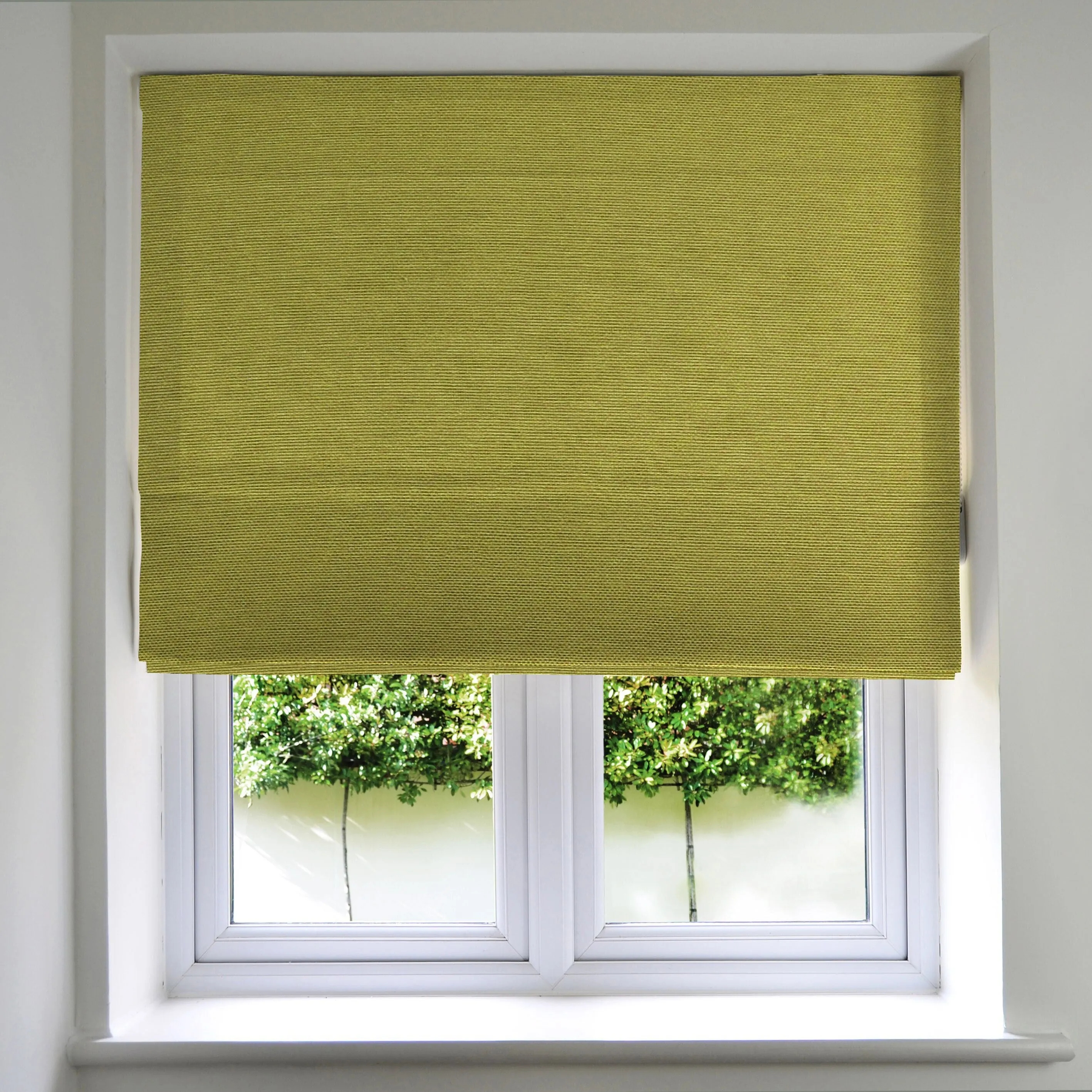 Panama Lime Green Roman Blind