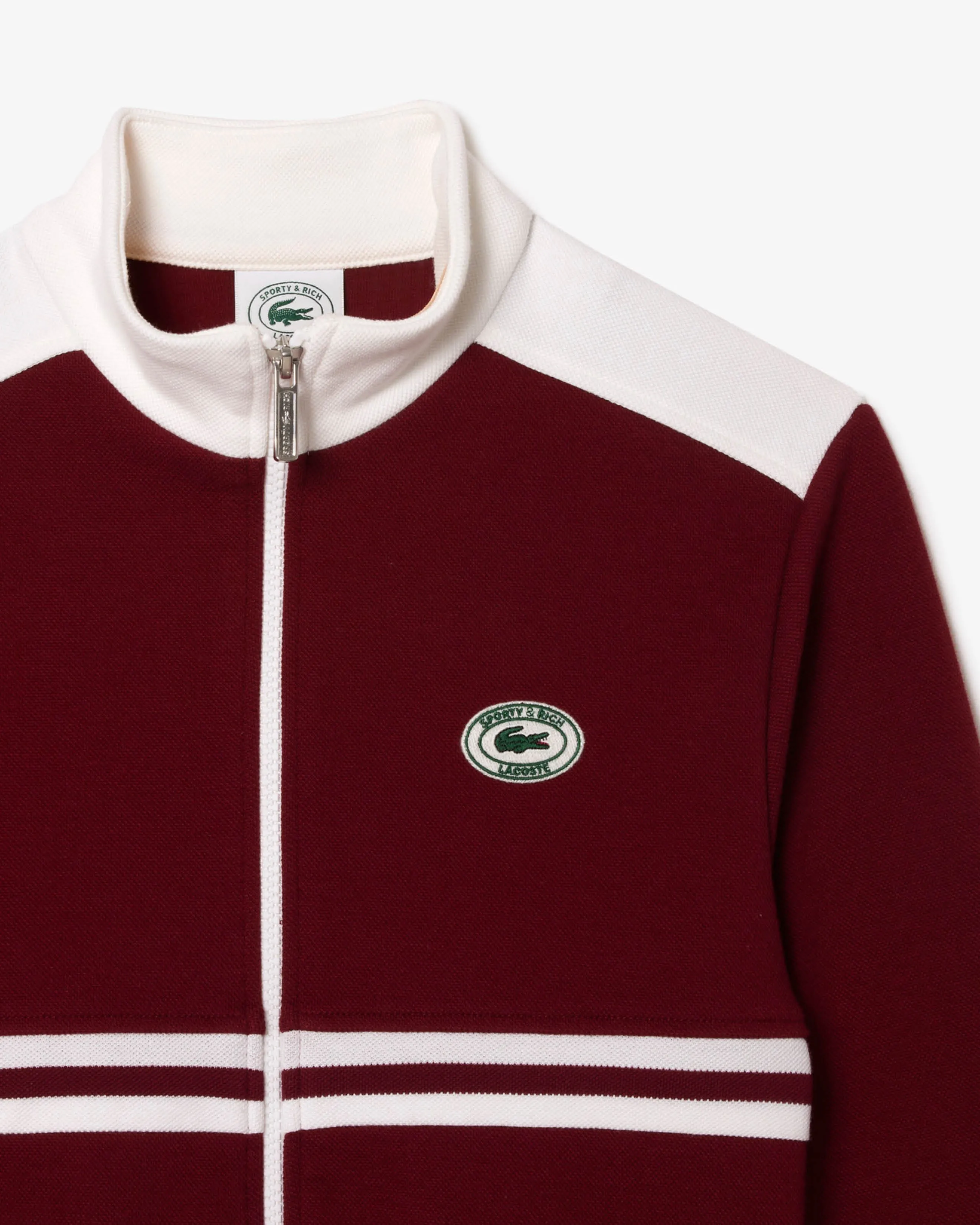 Piqué Track Jacket - Pinot/Farine