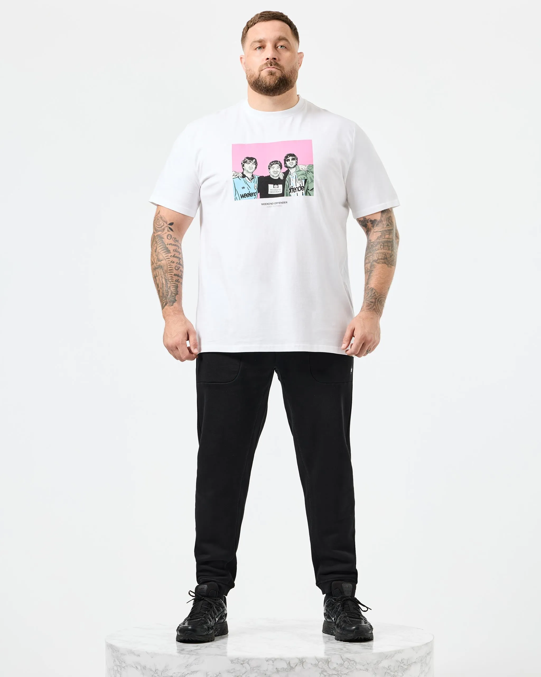 Plus Size - Diego Graphic T-Shirt White